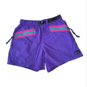 Vintage REI Belted Nylon Shorts Retro 90s Youth 8/10